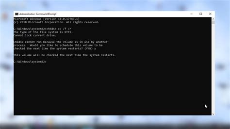 chkdsk .